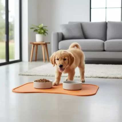 Tapete de Alimentación Antideslizante para Mascotas